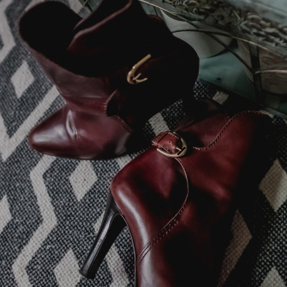Ralph Lauren Collection Brown Ankle Booties